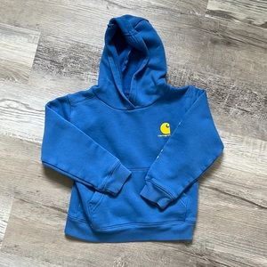 Blue Carhartt hoodie. Size 5. Excellent condition